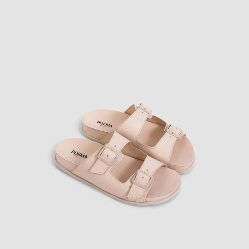 Sandales Madrid en cuir beige