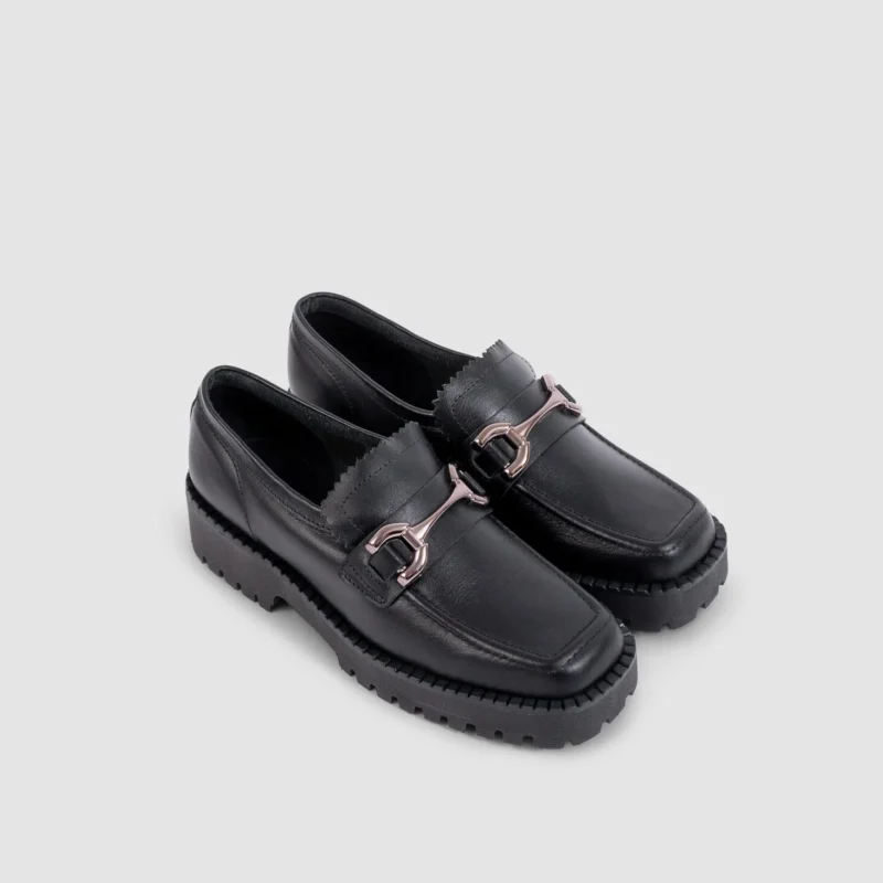 Mocassins Roma en cuir noir